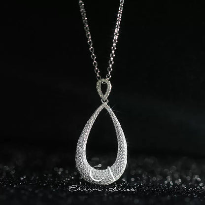 WATER DROP S925 FULL DIAMOND NECKLACE