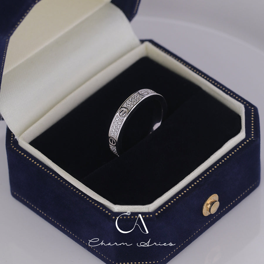 CLASSIC LOVE S925 BREIT UND SCHMAL RING