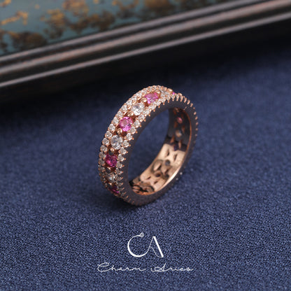 PINK DIAMOND S925 VINTAGE RING