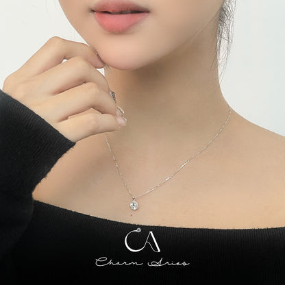 SIMPLE MOISSANITE S925 SILVER NECKLACE