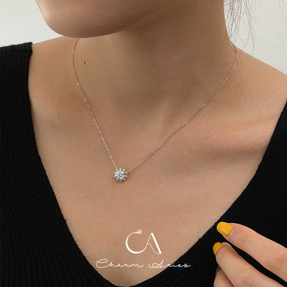 ICE SNOW S925 MOISSANITE 1 CARAT NECKLACE