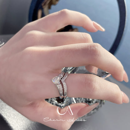 STACKING SET RING S925 HEART RING