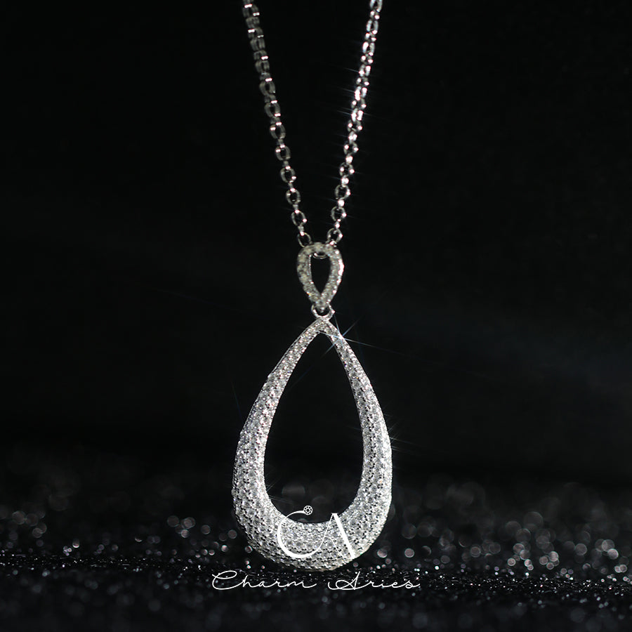 WATER DROP S925 FULL DIAMOND NECKLACE