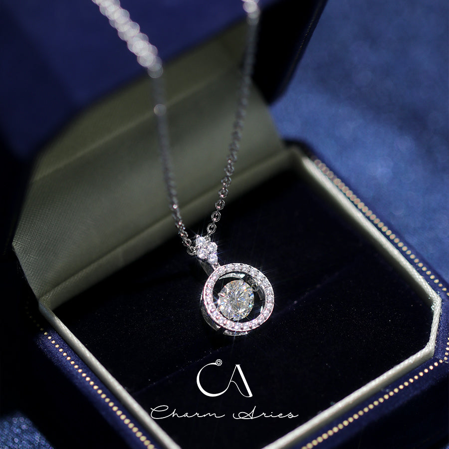 FERRIS WHEEL  S925 MOISSANITE 1 CARAT NECKLACE