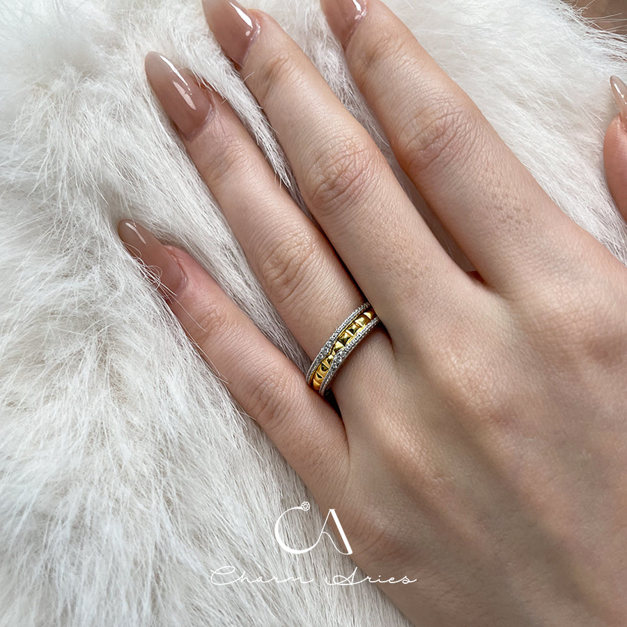 DIAMANT-RING „WILDOW NAIL“ S925