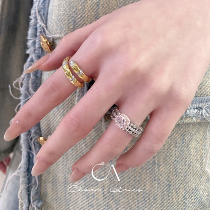 OPEN ADJUSTABLE SNAKE S925 RING