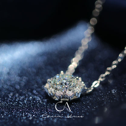 ICE SNOW S925 MOISSANITE 1 KARAT HALSKETTE