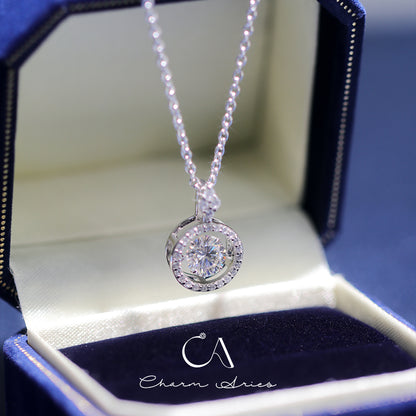 FERRIS WHEEL  S925 MOISSANITE 1 CARAT NECKLACE