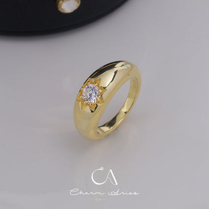 SUNFLOWER STARBURST S925 RING