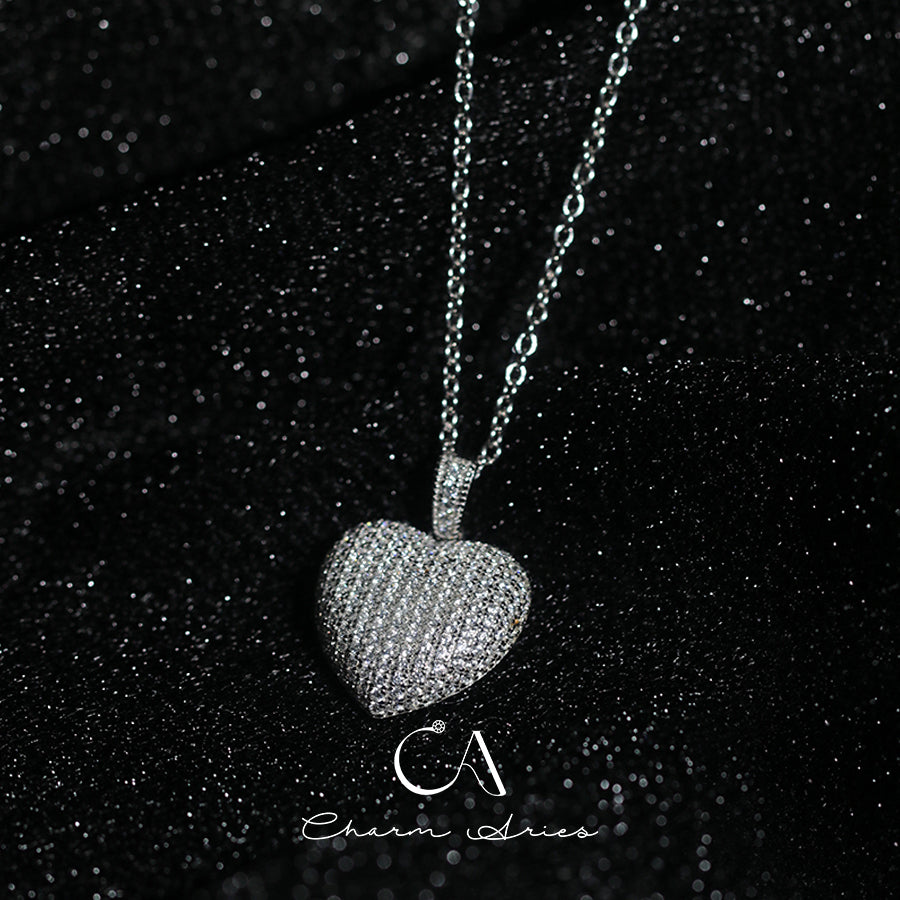 LOVE S925 FULL DIAMOND NECKLACE