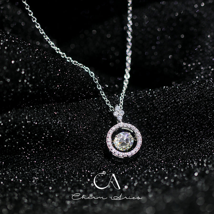 FERRIS WHEEL  S925 MOISSANITE 1 CARAT NECKLACE