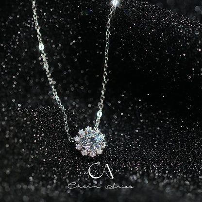 ICE SNOW S925 MOISSANITE 1 CARAT NECKLACE