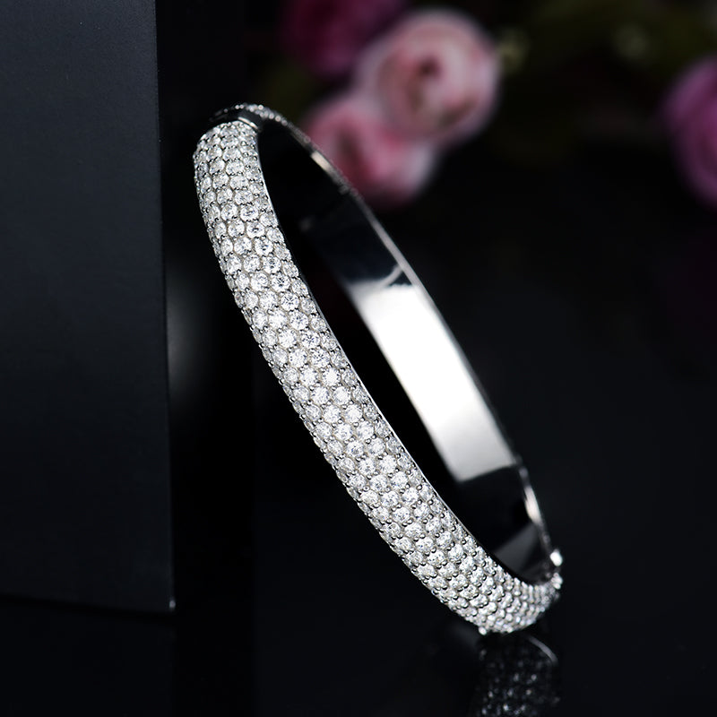 WIDE VERSION HEAVY INDUSTRY S925 FULL DIAMOND BRACELET