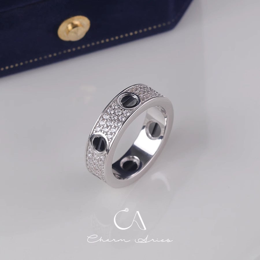 CLASSIC LOVE  S925 WIDE AND NARROW RING