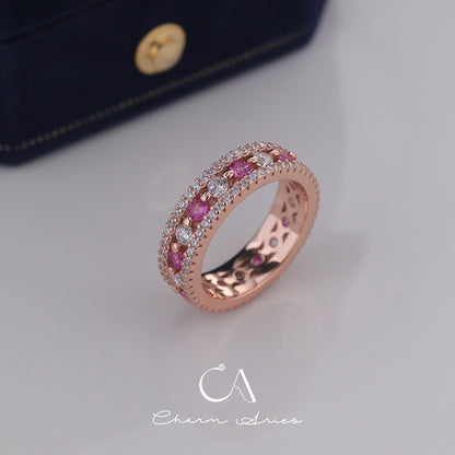 PINK DIAMOND S925 VINTAGE RING