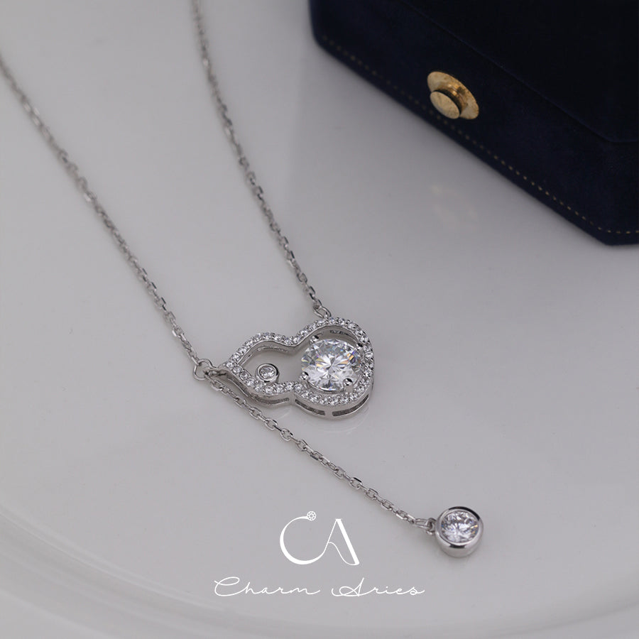 MOISSANITE FULL DIAMOND GOURD S925 NECKLACE