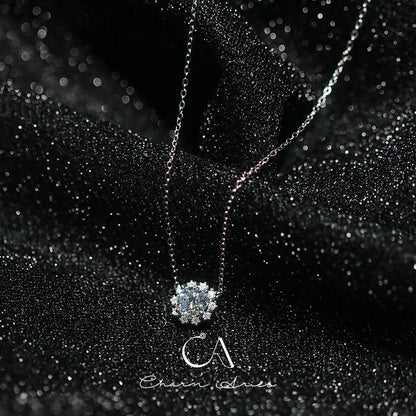 ICE SNOW S925 MOISSANITE 1 CARAT NECKLACE