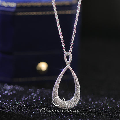 WATER DROP S925 FULL DIAMOND NECKLACE