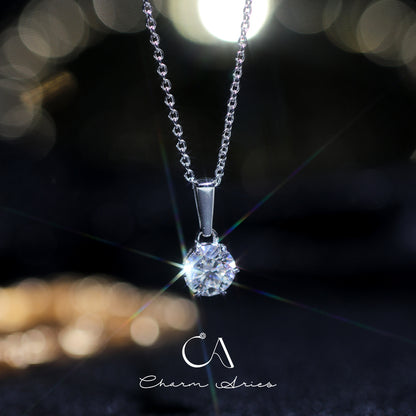 SIX CLAWS OF SIMPLICITY S925 MOISSANITE NECKLACE