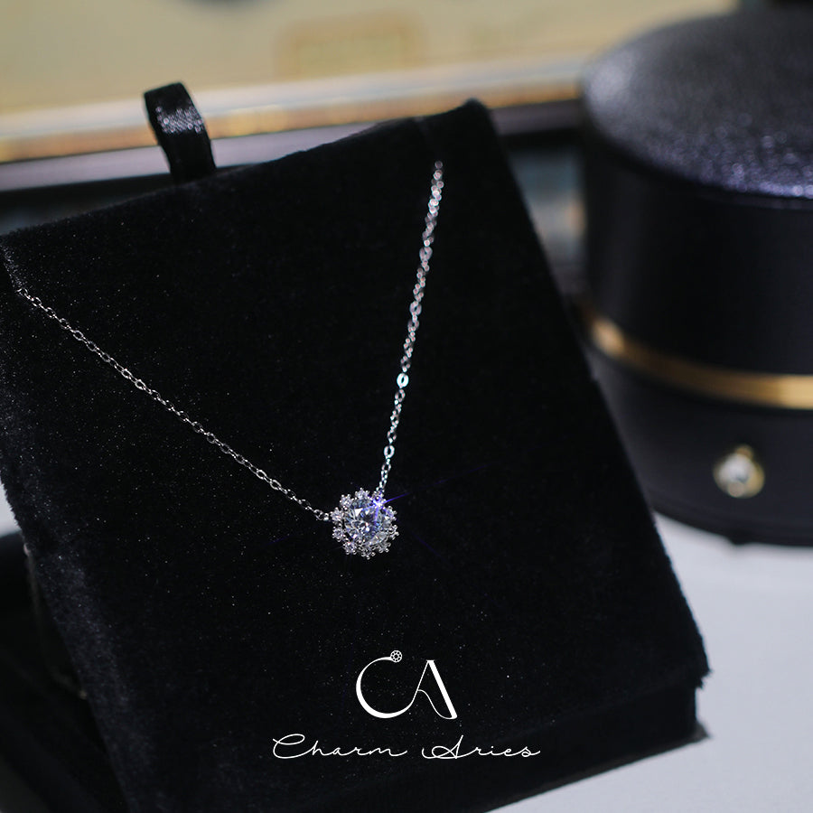 ICE SNOW S925 MOISSANITE 1 CARAT NECKLACE