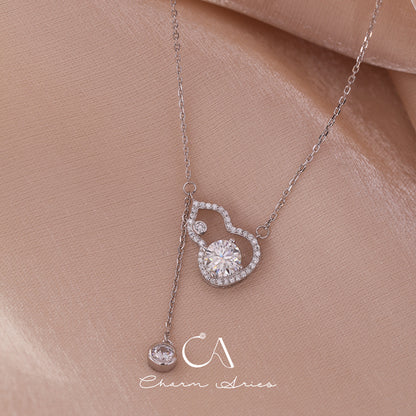 MOISSANITE FULL DIAMOND GOURD S925 NECKLACE