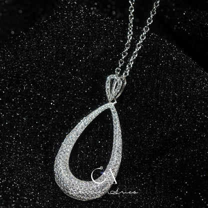 WATER DROP S925 FULL DIAMOND NECKLACE