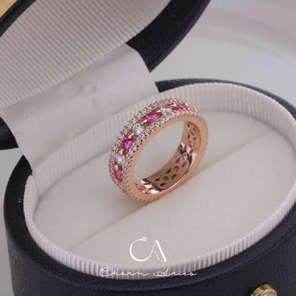 PINK DIAMOND S925 VINTAGE RING