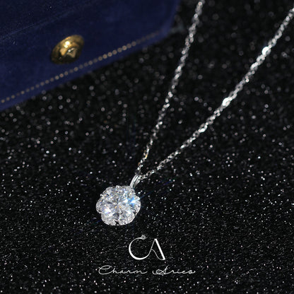 SIMPLE MOISSANITE S925 SILVER NECKLACE