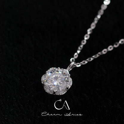 SIMPLE MOISSANITE S925 SILVER NECKLACE