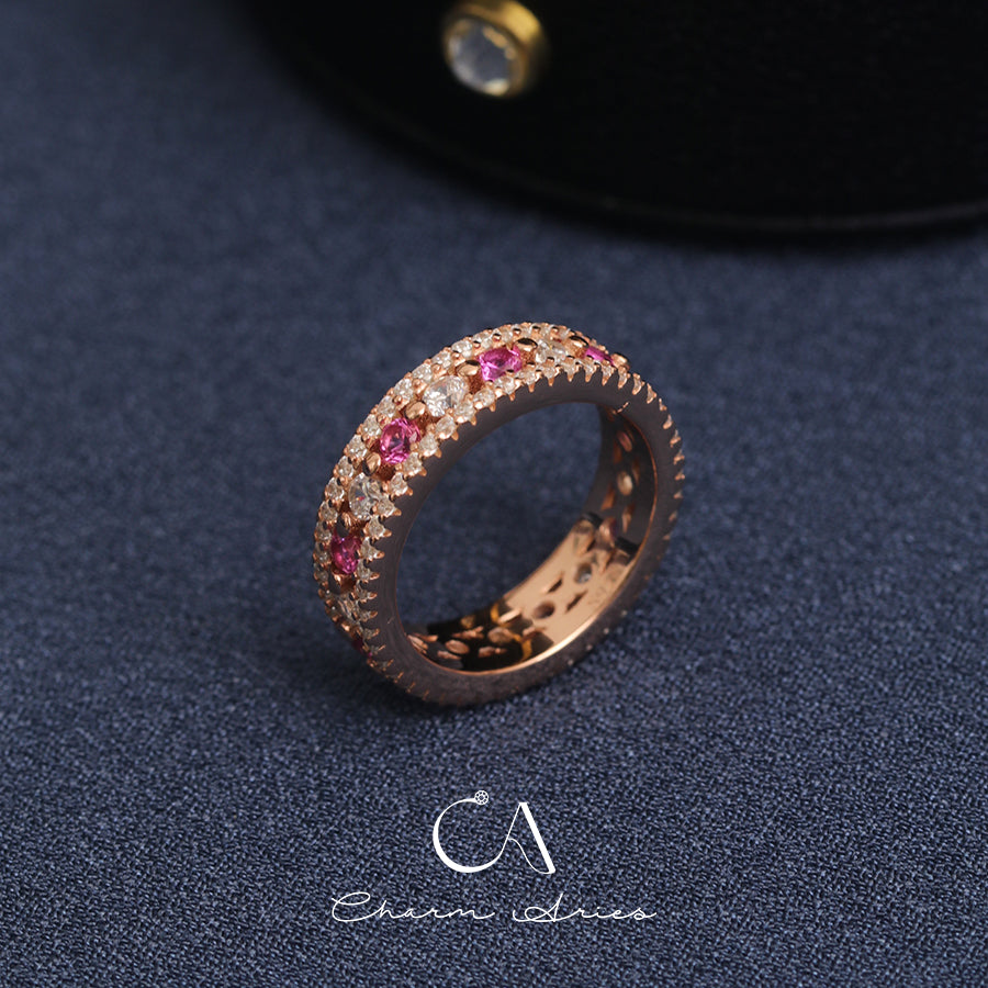 PINK DIAMOND S925 VINTAGE RING