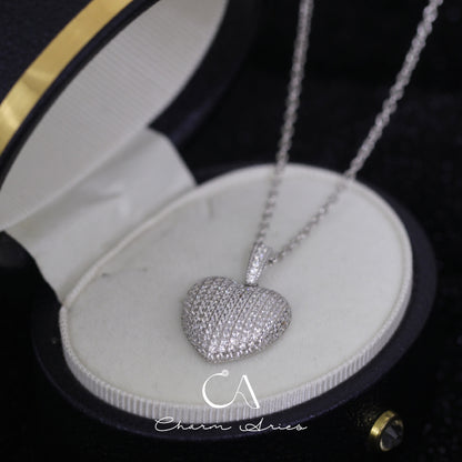 LOVE S925 FULL DIAMOND NECKLACE