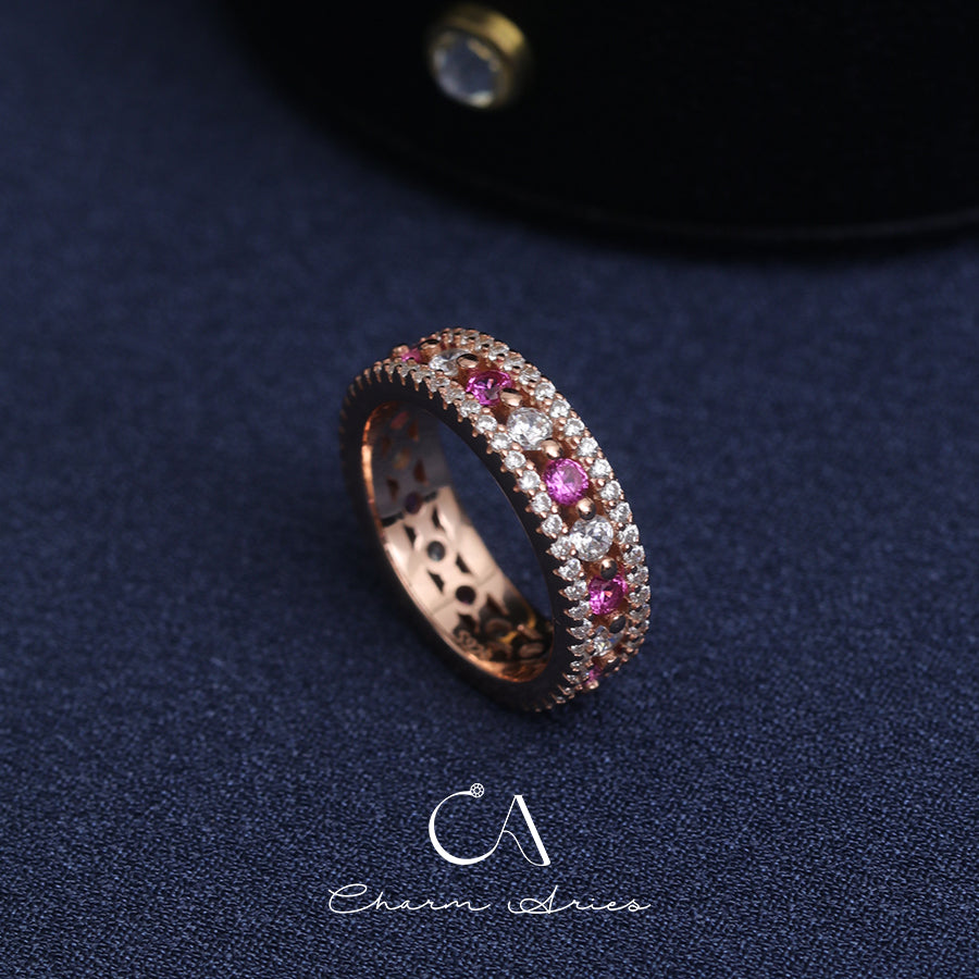 PINK DIAMOND S925 VINTAGE RING