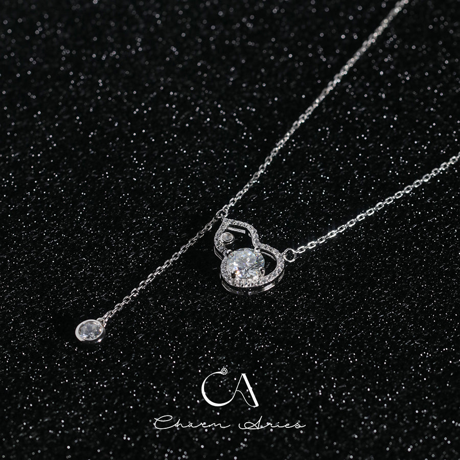 MOISSANITE FULL DIAMOND GOURD S925 NECKLACE