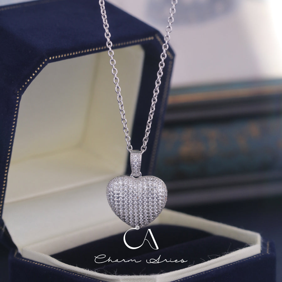 LOVE S925 FULL DIAMOND NECKLACE