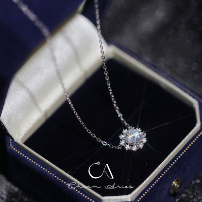 ICE SNOW S925 MOISSANITE 1 CARAT NECKLACE