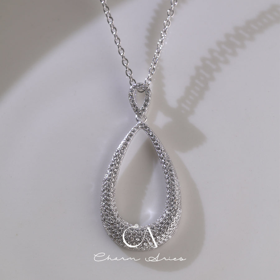 WATER DROP S925 FULL DIAMOND NECKLACE