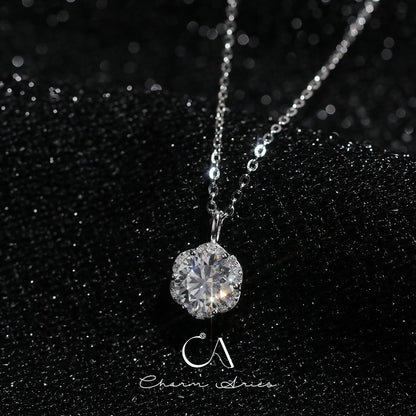 SIMPLE MOISSANITE S925 SILVER NECKLACE