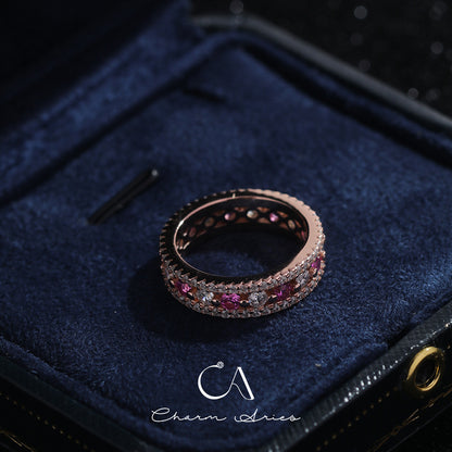 PINK DIAMOND S925 VINTAGE RING