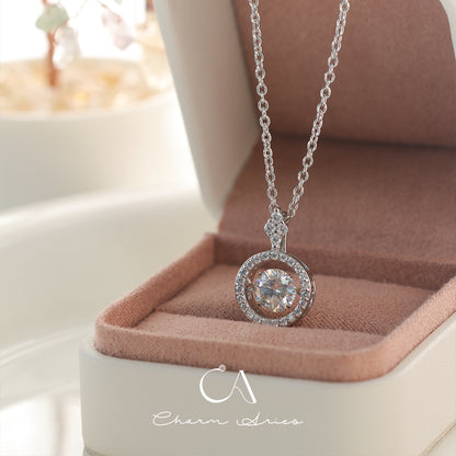 FERRIS WHEEL  S925 MOISSANITE 1 CARAT NECKLACE