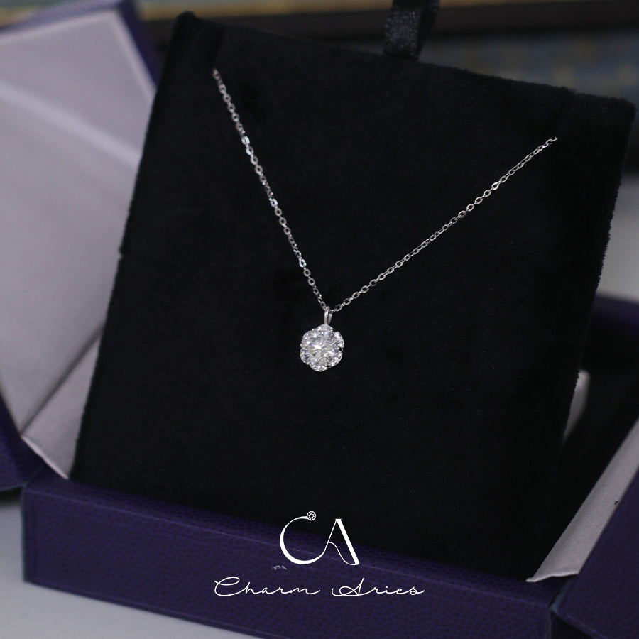 SIMPLE MOISSANITE S925 SILVER NECKLACE