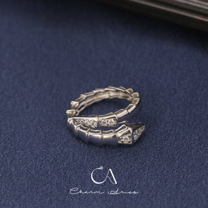 DIAMOND SPIRIT SNAKE S925 SILVER RING