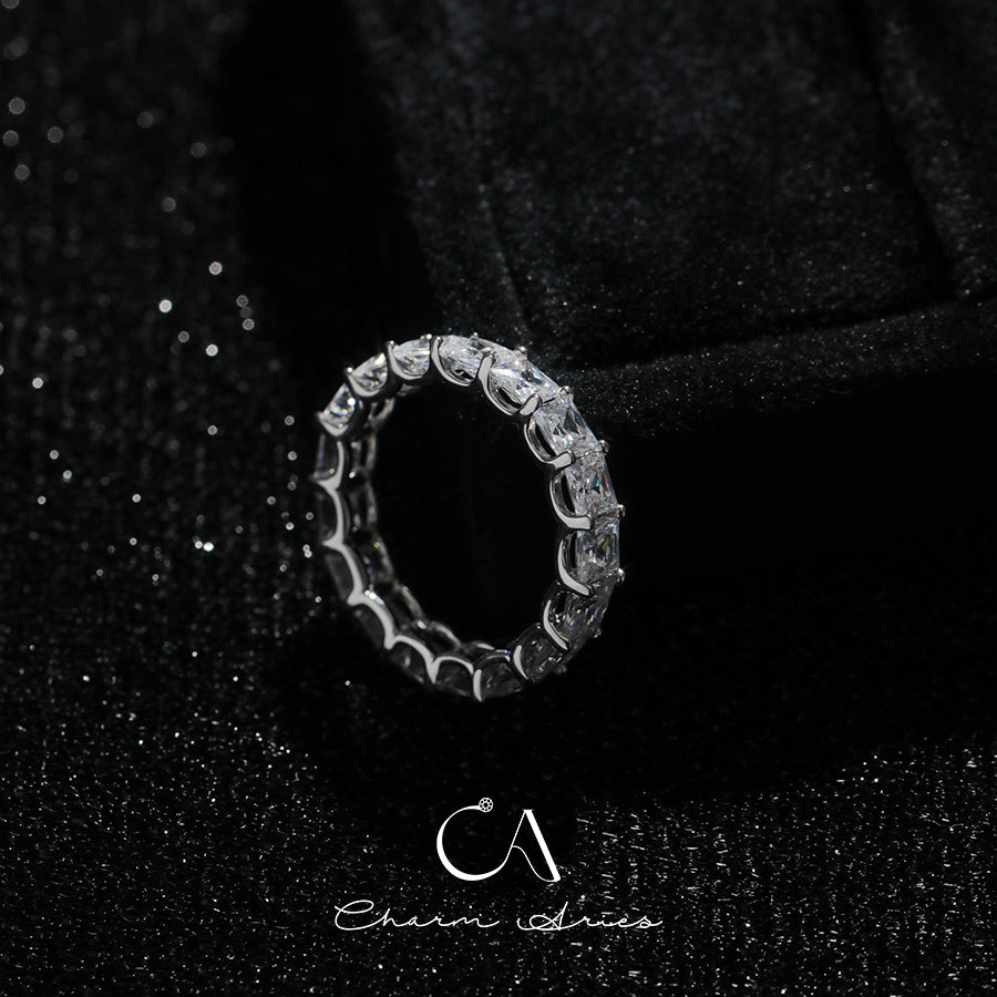 FULL STAR HIGH CARBON DIAMOND S925 RING