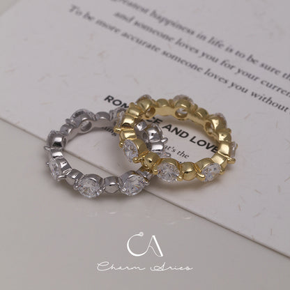 SIX DIAMONDS S925  RING