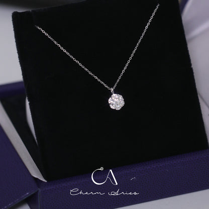 SIMPLE MOISSANITE S925 SILVER NECKLACE