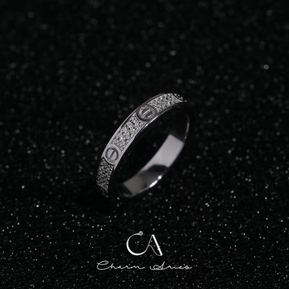 CLASSIC LOVE  S925 WIDE AND NARROW RING