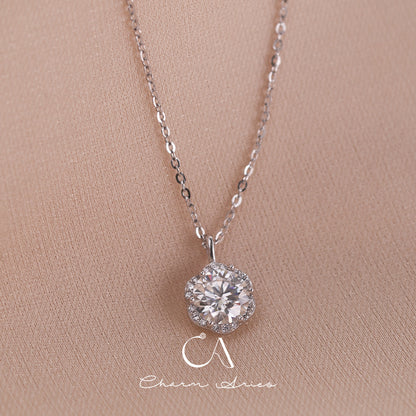 SIMPLE MOISSANITE S925 SILVER NECKLACE