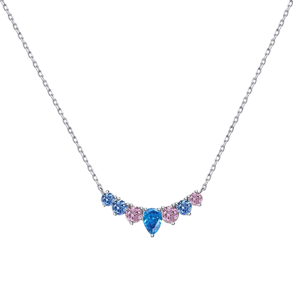 [CharmAries]Dainty Colorful Heart Necklace