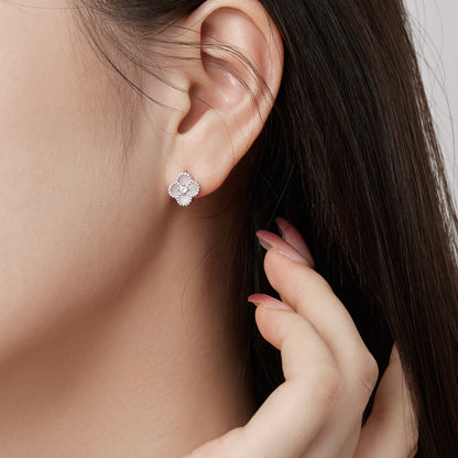 [CharmAries]Four-Leaf Clover Flower Shape Exquisite Earrings