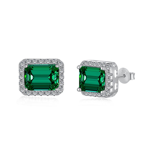 [CharmAries]Luxurious Dainty Emerald Cut Banquet Earrings