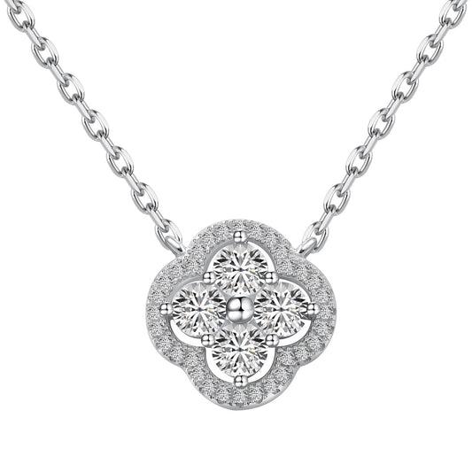 [CharmAries]Exquisite Necklace With Four-Leaf Clover Flower Design